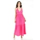 thumbnail image 5 of Maxi vestido doble tirante Roman Fashion /Juvenil, 14059 (Fiusha) fucsia G, 5 of 5