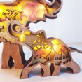 thumbnail image 4 of ShenMo Woodland Animals Wooden Home Decor North American Multiche Elephant, 4 of 4