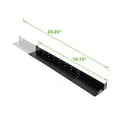 thumbnail image 3 of Navepoint 1U Adjustable 4-Post Rack Mount Server Shelf Rails Full Depth Set Black, 3 of 4