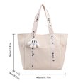 thumbnail image 4 of Bolso cuadrado informal para mujer, bolsos de lona suaves con forma de estrella, bolso con asa superior, bolsos de viaje, 4 of 8