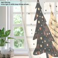 thumbnail image 4 of Yayeee Window Curtains Light Filtering 63"x42" Grommet Panel Pair Home Living Room Decor, Beige Christmas Trees, 4 of 7