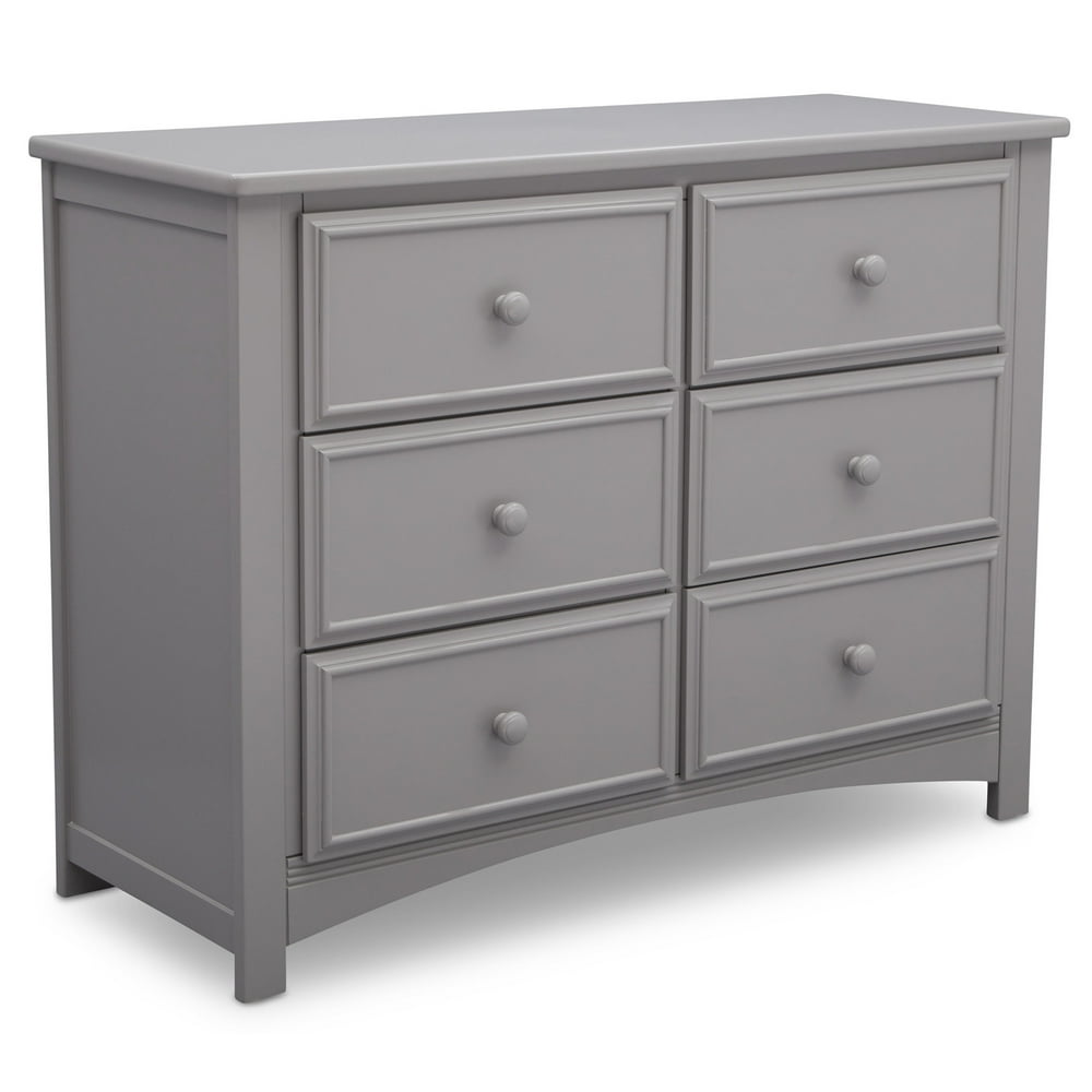 Delta Children Mason Universal 6 Drawer Dresser, Grey