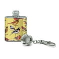 thumbnail image 2 of Birds Songbirds Cardinal Finch Robin Stainless Steel 1oz Mini Flask Key Chain, 2 of 3