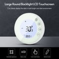 thumbnail image 4 of Mistaha Programmable Smart Digital Thermostat Room Temperature Controller with Round Backlight LCD Touchscreen for Home School Office Hotel, 4 of 8