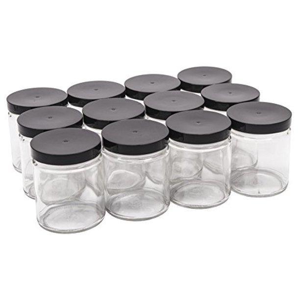 North Mountain Supply 9 Ounce Glass Straight Sided Mason Canning Jars