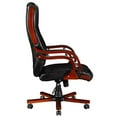 thumbnail image 6 of vidaXL Black Real Leather Office Chair High Back, 6 of 7