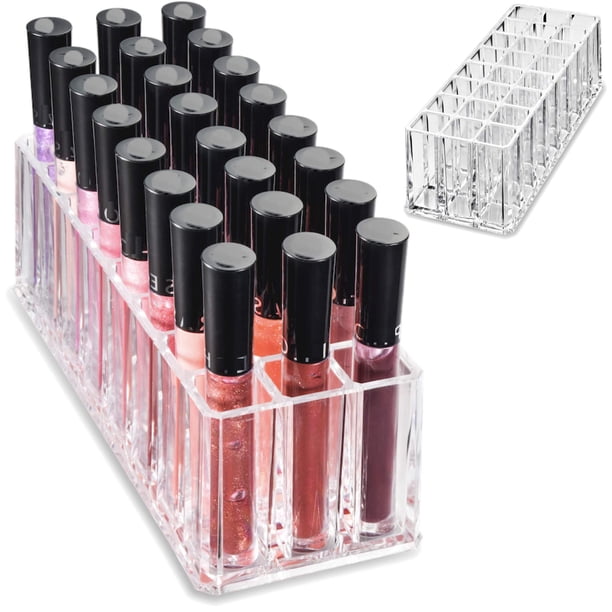 Organizador de maquillaje BY ALEGORY Soporte para brillos de labios Acrílico 24 espacios