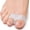 White, variant on Welnove Pack of 12 Bunion Corrector, Toe Separators with 2 Loops, Big Toe Spacer Suitable for Bunion and Overlap Toe, Infused Aloe Vera Extract (Clear)