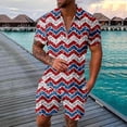 thumbnail image 2 of Playeras De Hombre Camisa A Cuadros Para Hombre, Camisa Con Solapa Y Botones, Estampados Gráficos Degradados, Camiseta De Manga Corta Con Estampado Urbano Para Exteriores, 2 of 4