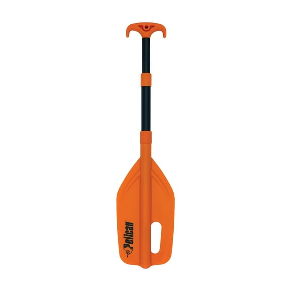 Pelican - Telescoping Universal Emergency Paddle - Polypropylene Blade & Aluminum Shaft - Orange