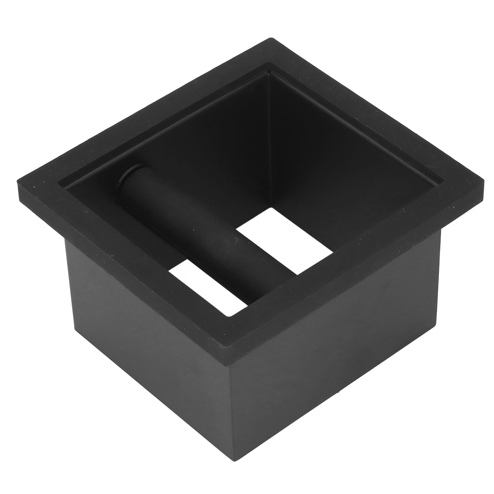 Knock Box, Bottomless Coffee Disposal Bin Stainless Steel Rubber For