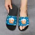 thumbnail image 6 of GZHJMY Stylish Slides for Women Men, Sleeping Fox Soft Flexible Slip-on Sandals Slippers, 6 of 7