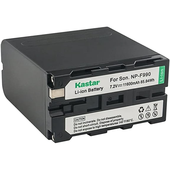 Kastar NP-F990 Battery 1-Pack Replacement for LED Video Light CN-126 CN-160 CN-216 CN-304 CN126 CN160 CN216 CN304 VL600 YN300, GVM LED480 LED520 LED672 LED896 Other LED Video Lights