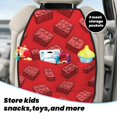 thumbnail image 5 of 2pce Car Seat Anti-Kick Storage Pad Anti-Dust Anti-Kick Anti-Wear Pad Used In Most Car Seats Suv Truck Cars Red Building Block, 5 of 8