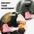 thumbnail image 4 of Pofeuu Majestic Butterfly Sunset Print 2 Pack PU Leather Kick Mat Back Seat Protector, Universal Car Seat Back Organizer, Waterproof Backseat Protector For Most Car, 4 of 8