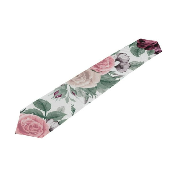 POPCreation Pretty Rose Table Runner Table Top Decoration Home Decor 13x70 inches