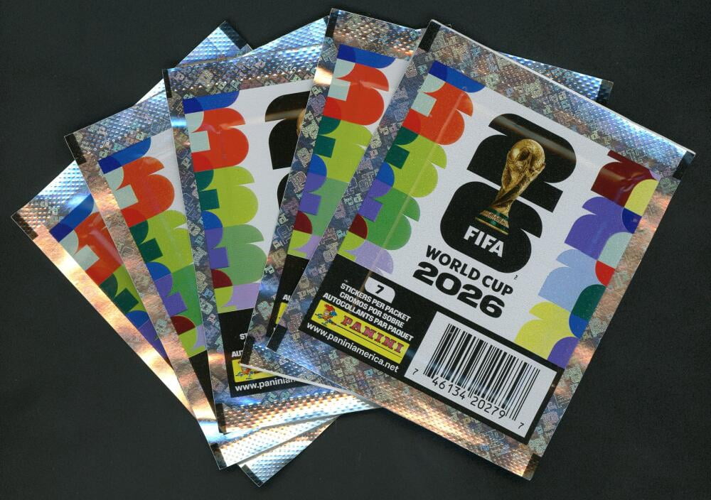 2026 Panini FIFA World Cup Soccer 5-Pack Sticker Lot