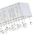 thumbnail image 4 of CWI Lighting Water Drop 17 Light Metal Chandelier with Drum Shade in Chrome, 4 of 5