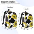 thumbnail image 3 of Naloa Sunflowers Country Canvas Backpack for Men Women Rucksack Casual Travel Daypack College Tote Satchel Bookbag for Teens-Small, 3 of 7