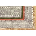 thumbnail image 6 of Casavani Green Block Printed Cotton Area Rugs for Bedroom and Living Room, Ourdoor Patio Rug 4x8 feet, 6 of 6