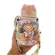 thumbnail image 1 of Baby Sippy Cup Shoulder Strap Water Bottle Toddler Soft Silicone Spout Cartoon Straw Cup Type 1, 1 of 3