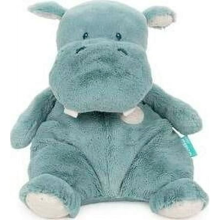 GUND Baby Oh So Snuggly Hippo Large Plush Stuffed Animal for Babies and Infants, Teal, 12.5