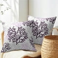 thumbnail image 6 of Purple and Gray Coral Throw Pillow Covers 12x20 Set of 2 Summer Beach Coastal Theme Cushion Case Cotton Linen Square Sea Coral Tree Throw Pillows Case for Holidays Party Sofa Couch Bed Bench Outdoor, 6 of 6