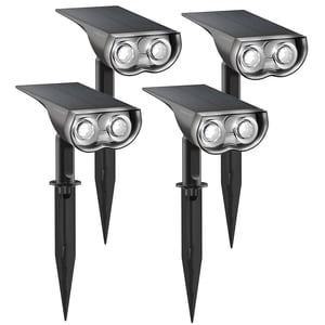 Linkind 4-Pack Solar Spot Lights 800LM, Daylight