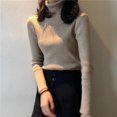 thumbnail image 1 of Pull Col Roulé Femme Automne Ajusté style western Amincissant Pull-Over, 1 of 4