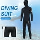 thumbnail image 4 of Traje de neopreno con cremallera frontal para hombre, traje de neopreno con capucha y protección solar, nailon para surf submarino Hugtrwg Para estrenar, 4 of 9