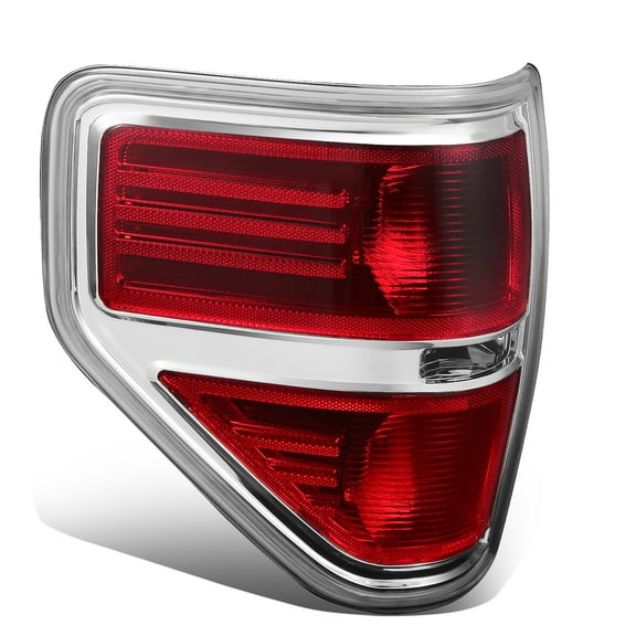 DNA Motoring For 09-14 Ford F150 Passenger Right RH Side Red Lens Tail Light Brake Lamp Pair FO2818150