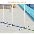 thumbnail image 6 of PawHut 2 Piece Dog Agility Training Equipment Set with Adjustable Height Jumping Ring and Hurdle, Spray Water Tube, Carry Bag, Whistle, White, 6 of 9