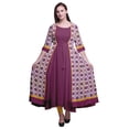 thumbnail image 1 of Bimba Robe Anarkali Imprimée pour Femmes Kurti Évasée Longue Style Chic Kurta Ethnique, 1 of 6