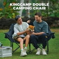 thumbnail image 5 of KingCamp Oversized Double Camping Chair, Loveseat Folding Camping Chair for Adults, Portable Fully Padded Duo Chair Camping Couch, Heavy-Duty Outdoor Lawn Chairs, Supports 600 lbs, 5 of 8