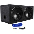 thumbnail image 1 of (2) Rockford Fosgate R2D2-12 12" 1000w Subwoofers + Sealed Sub Enclosure Box, 1 of 9