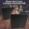 thumbnail image 2 of CASEMATIX DM Screen Faux Leather 8-Panel Deluxe GM Screen - Eight Panel Folding Dungeon Master Screen with 2 Swinging Panels and Wet Erase Pockets for TTRPGs - Inserts Not Included, 2 of 8