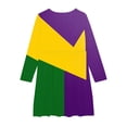 thumbnail image 4 of LOVZFMLL Robe Sans Manches Extensible Ligne A Robe de Récital Scolaire Patineuse Manches Courtes Col Rond, 4 of 4