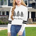 thumbnail image 3 of Girls Hoodies Sweatshirts Long Sleeve Stylish Hoodie for Active Girls Trendy Letters Design Ideal for All Seasons Comfortable Casual Wear for Children, 3 of 3