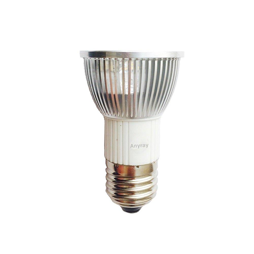 Anyray JDR LED 120V Bulb Warm White Light Medium E26 E27 Base 130V Hood Lamp 