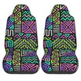 thumbnail image 1 of LAKIMCT Abstract Geometric Lines Car Seat Covers Vehicle Front Seat Covers Universal Fit Seat Protector, 1 of 9