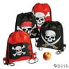 Pirate Drawstring Bags - 12 pc