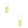 thumbnail image 2 of yingyy 1/2/3/5 ABS Face Sprayer Handheld Transparent Case Coated 1800mAh USB Charging Skin Care Makeup Steamer Diffuser Humidifier Yellow 2PCS, 2 of 6