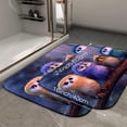 thumbnail image 4 of 1pc Four Owls Pattern Absorbent Non-Slip Bathroom Thickened Flannel Rug Decor,Soft,Quick Drying,Suitable For Indoor/outdoor Use,Bathrooms,Bedrooms,Kitchens,Terrace,Laundry Rooms,16"x24", 4 of 9