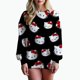 thumbnail image 1 of Sudadera con capucha informal holgada con estampado de Hello Kitty y grafiti de manga larga para mujer, primavera otoño 2024, sudaderas de cuello redondo de longitud media para mujer, 1 of 1