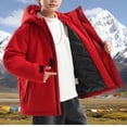 thumbnail image 6 of Afuyipoi Boys Winter Puffer Jacket Thick Quilted Fleece Lined Waterproof Windproof for Snow Play Red Size 9, 6 of 8