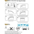thumbnail image 6 of Deebior 92455 2Pcs Side Window Wind Deflector Outside Mount Style Window Visor fit for 96-14 Chevy Express/GMC Savana 1500, 96-24 Express/Savana 2500,3500, 09-20 4500, 03-09 Kodiak 4500/5500, 6 of 9