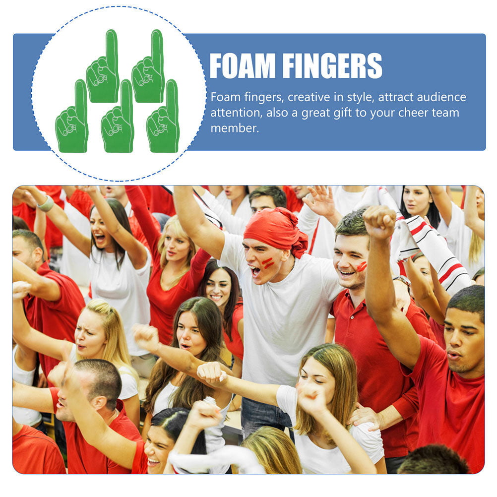 5Pcs Events Games Foam Finger Hand Cheerleading Finger Prop EVA Foam Finger  Cover 