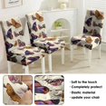 thumbnail image 5 of Artistic Butterfly Pattern Dining Chair Covers Set of 4, Stretch Washable Polyester Kitchen Slipcovers, Removable Seat Protector for Party or Gathering, 5 of 7