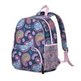thumbnail image 2 of Abstract Paisley Art Students Backpack - Mandala Inspired Exotic Vintage Retro Boho Floral Design, Comfortable Adjustable Straps for Developing Students, 2 of 6