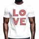 thumbnail image 2 of Camisetas casuales de manga corta con texto de amor para San Valentín para hombre, camisetas gráficas, 2 of 8